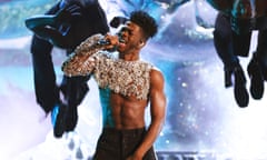 64th Annual GRAMMY Awards - Telecast<br>LAS VEGAS, NEVADA - APRIL 03: Lil Nas X performs onstage during the 64th Annual GRAMMY Awards at MGM Grand Garden Arena on April 03, 2022 in Las Vegas, Nevada. (Photo by Rich Fury/Getty Images for The Recording Academy)