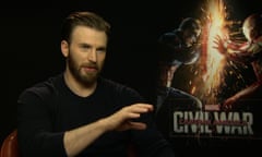 Captain America Civil War junket Chris Evans