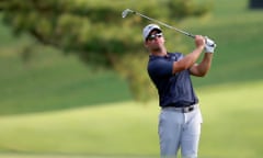 PGA: The Tour Championship - Third Round<br>Sep 23, 2017; Atlanta, GA, USA;  Paul Casey hits his approach shot on the 17th fairway during the third round of the Tour Championship golf tournament at East Lake Golf Club. Mandatory Credit: Butch Dill-USA TODAY Sports