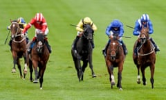 La Barrosa (second right) wins The Tattersalls Stakes at Newmarket last September.