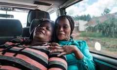 Close friends Reenah Ntoreinwe (left) and Linette Kirungi. They met each other as acid attack survivors