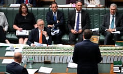 Anthony Albanese during question time at Parliament House in Canberra on Tuesday.