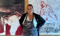 Tracey Emin, June 2023, South of France Studio, taken by TE creative director Harry Weller.