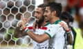 Ashkan Dejagah (R) and Reza Ghoochannejhad