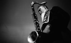 Pharaoh Sanders performing at the New Morning club in Paris, 1986.