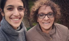 Lucy Fulford and her mother, pictured with the goose in transit on Christmas Day in 2017.