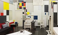 Reconstruction of Mondrian’s Paris studio.