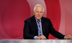 Programme Name: Question Time  - TX: n/a - Episode: n/a (No. Generics) - Picture Shows:  David Dimbleby - (C) Richard Lewisohn  - Photographer: Richard Lewisohn