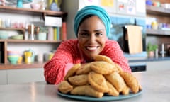 Nadiya Bakes<br>WARNING: Embargoed for publication until 00:00:01 on 01/09/2020 - Programme Name: Nadiya Bakes - TX: n/a - Episode: Nadiya Bakes - Generics (No. Generics) - Picture Shows: with her Pecan Pie Empanadas Nadiya Hussain - (C) Wall to Wall Media Ltd - Photographer: Cliff Evans