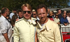 Jo Bamford, left, attends the Goodwood Revival festival in 2016.