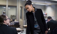 WARNING: Embargoed for publication until 00:00:01 on 11/04/2017 - Programme Name: Line of Duty - Series 4 - TX: n/a - Episode: Line of Duty - Series 4 - Ep 4 (No. n/a) - Picture Shows: **STRICTLY EMBARGOED UNTIL TUESDAY 11TH APRIL 2017** DC Jodie Taylor (CLAUDIA JESSIE), Detective Chief Inspector Roz Huntley (THANDIE NEWTON) - (C) World Productions - Photographer: Bernard Walsh