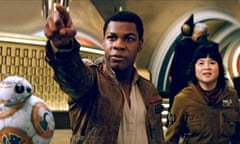 John Boyega and Kelly Marie Tran in Star Wars: The Last Jedi. 