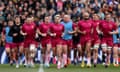 Jack Nowell of Exeter Chiefs leads teammates into the tunnel before the Champions Cup quarter-final against Stormers