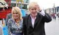 Joanna Lumley with Boris Johnson. 