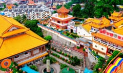 View of Kek Lok Si, Air Itam, Penang, Malaysia.