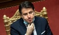 The Italian prime minister, Giuseppe Conte