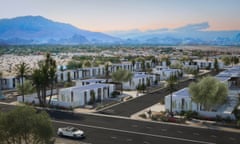 Mighty Buildings neighborhood<br>An image depicts the plans for a 3d printed neighborhood in Rancho Mirage, California.