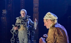 A Christmas Carol - October 2021 © Nottingham Playhouse (22) (L-R) Mark Gatiss as The Ghost of Jacob Marley, Nicholas Farrell as Ebenezer Scrooge