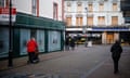 closed shops on a high street