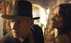 Harrison Ford and Phoebe Waller-Bridge in Indiana Jones and the Dial of Destiny.