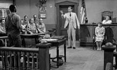 Legal argument … Gregory Peck (centre) as Atticus Finch in the 1962 film version of To Kill a Mockingbird.