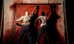 Alfred Molina, left, and Alfred Enoch as Mark Rothko and his assistant in Red. Photograph by Johan Persson