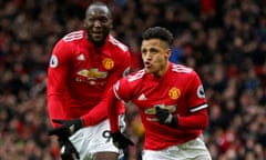 Manchester United’s Alexis Sanchez and Romelu Lukaku