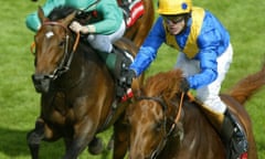 Kieren Fallon, pictured winning the 2003 Derby on Kris Kin, is to be reunited with the owner and trainer of that Classic winner at Epsom next week. 