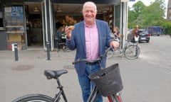 Programme Name: Rick Stein's Long Weekends - TX: n/a - Episode: Copenhagen (No. 7) - Picture Shows: enjoys a Danish Pastry for breakfast in Copenhagen. Rick Stein - (C) Denhams - Photographer: Martin Willcocks