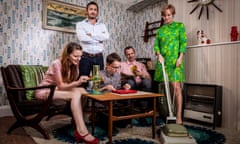 The Ashby-Hawkins family go back in time with presenter Giles Coren.