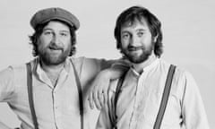 Chas Hodges, left, with Dave Peacock in 1983. Their hits included Rabbit, Gertcha, Snooker Loopy and Ain’t No Pleasing You.