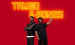 Rhashan Stone (Tambo) and Daniel Ward (Bones) in Tambo &amp; Bones at Theatre Royal Stratford East, London. 