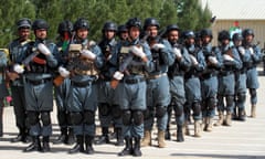 Summer training of Afghan security forces begin in Herat<br>epa09149228 Afghan security forces show their skills during summer training in Herat, Afghanistan, 21 April 2021. Afghans are anticipating a surge in violence after the United States announced that it would withdraw its troops from Afghanistan by 11 September, despite Washington promising continued assistance during a surprise visit by US Secretary of State Antony Blinken. EPA/JALIL REZAYEE