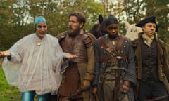 On the rob … (from left) Noel Fielding, Marc Wootton, Duayne Boachie and Ellie White in The Completely Made-Up Adventures of Dick Turpin