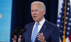 Joe Biden in Washington DC on Monday. 
