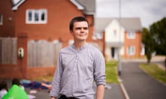 Conor Thackray, one of the carers who spoke to the Guardian, outside his home.