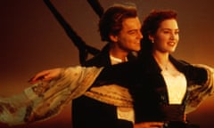 Leonardo DiCaprio and Kate Winslet in Titanic.