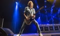 FILE - Rick Parfitt Of Status Quo Dies Aged 68 LONDON, ENGLAND - DECEMBER 19: Rick Parfitt from Status Quo performs on stage at O2 Arena on December 19, 2014 in London, United Kingdom (Photo by Rob Ball/Redferns via Getty Images)