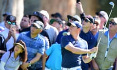 Northern Ireland’s Rory McIlroy follows a shot from the fairway to the 18th hole on day three of the 2016 Northern Trust Open