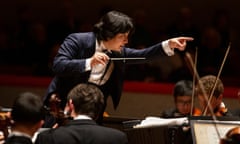 Alert playing … Kazuki Yamada conducts the City of Birmingham Symphony Orchestra.