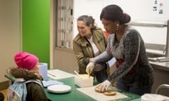 The breakfast club at Surrey Square, primary school in South London, feeds parents as well as children.