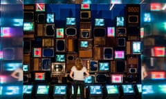 Mirage Stage, 1986, by Nam June Paik showing at Hallyu! The Korean Wave at the V&amp;A.