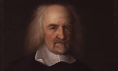 a portrait in oils of thomas hobbes by john michael wright