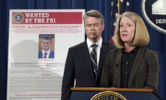 Mary McCord, Brian Stretch<br>Acting Assistant Attorney General Mary McCord, right, accompanied by U.S. Attorney for the Northern District Brian Stretch, speaks during a news conference at the Justice Department in Washington, Wednesday, March 15, 2017. The Justice Department announced charges against four defendants, including two officers of Russian security services, for a mega data breach at Yahoo.  (AP Photo/Susan Walsh)