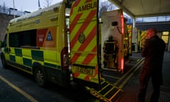 Ambulances outside A&E