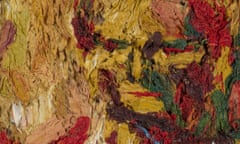 Frank Auerbach, Head of E.O.W. I, Oil paint on wood, 1960. Courtesy of Tate, London.