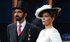 Sheikh Mohammed and Princess Haya pictured at the 2016 Derby.