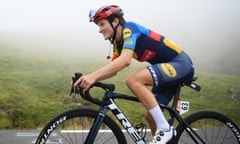 Lizzie Deignan on the Col du Tourmalet.