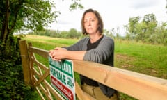 Lindsay Pugh is one of the campaigners opposing the sale of the wildflower meadow Juniper Hill Field