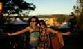 Festival goers pose during Splendour in the Grass 2016